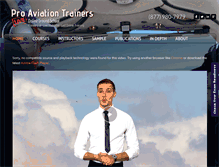 Tablet Screenshot of proaviationtrainers.com